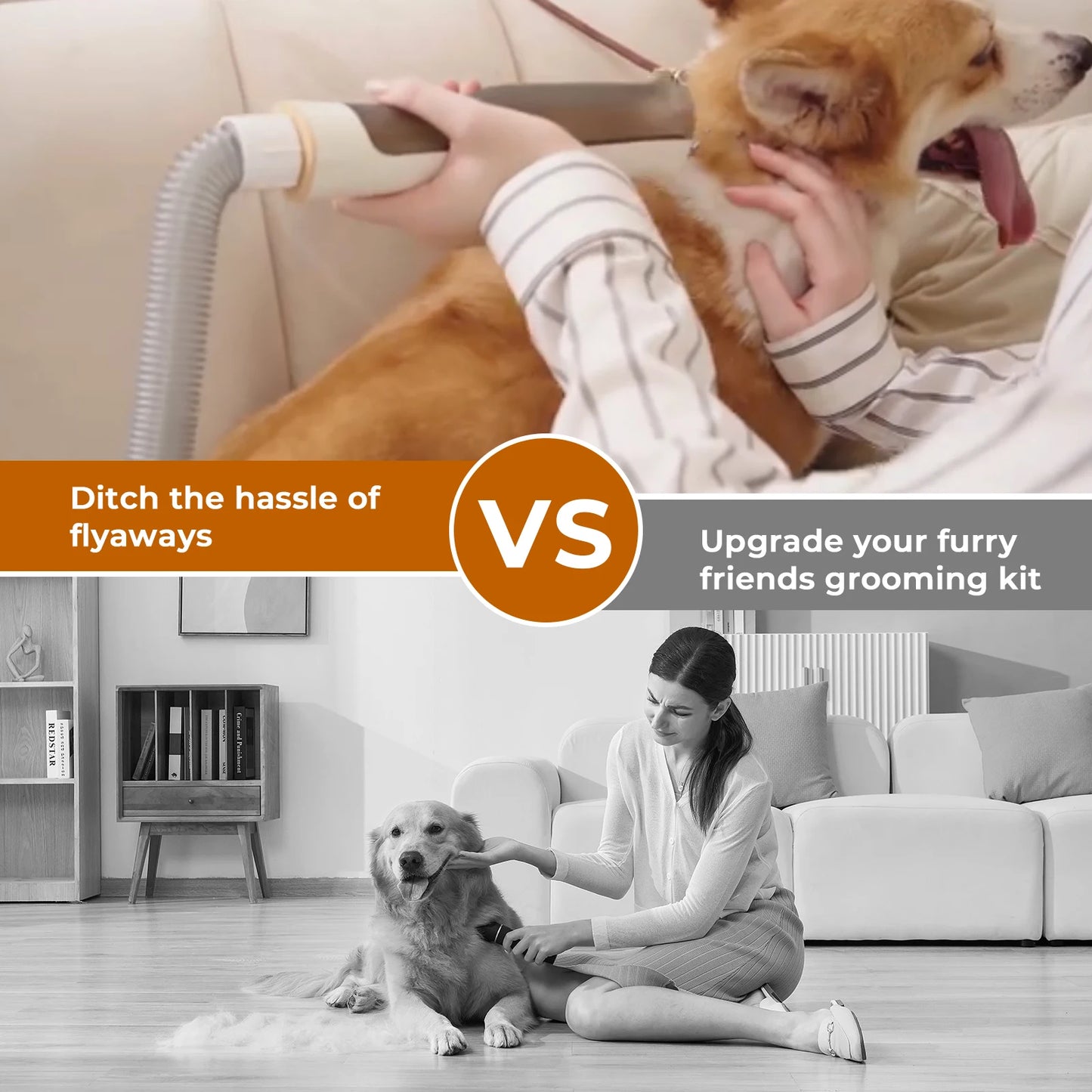 Aureen™ Pet Grooming Vacuum Kit 7-in-1