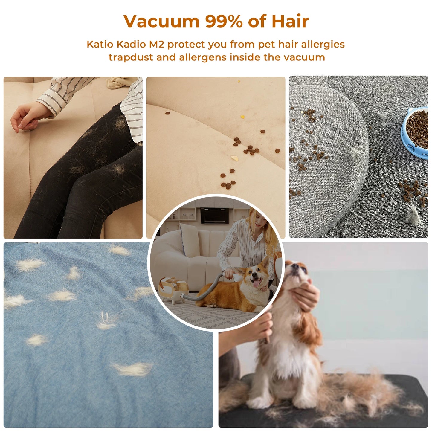 Aureen™ Pet Grooming Vacuum Kit 7-in-1